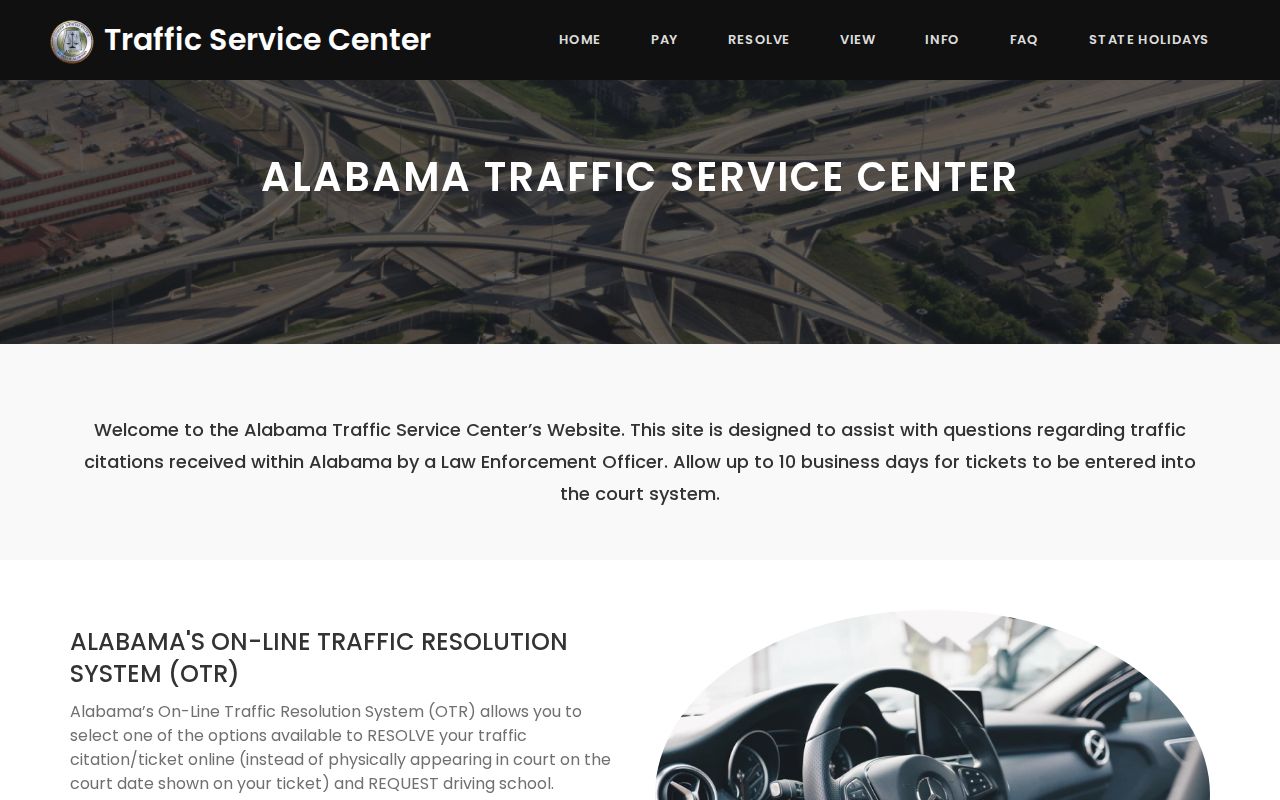 Traffic Service Center for Lauderdale County traffic tickets