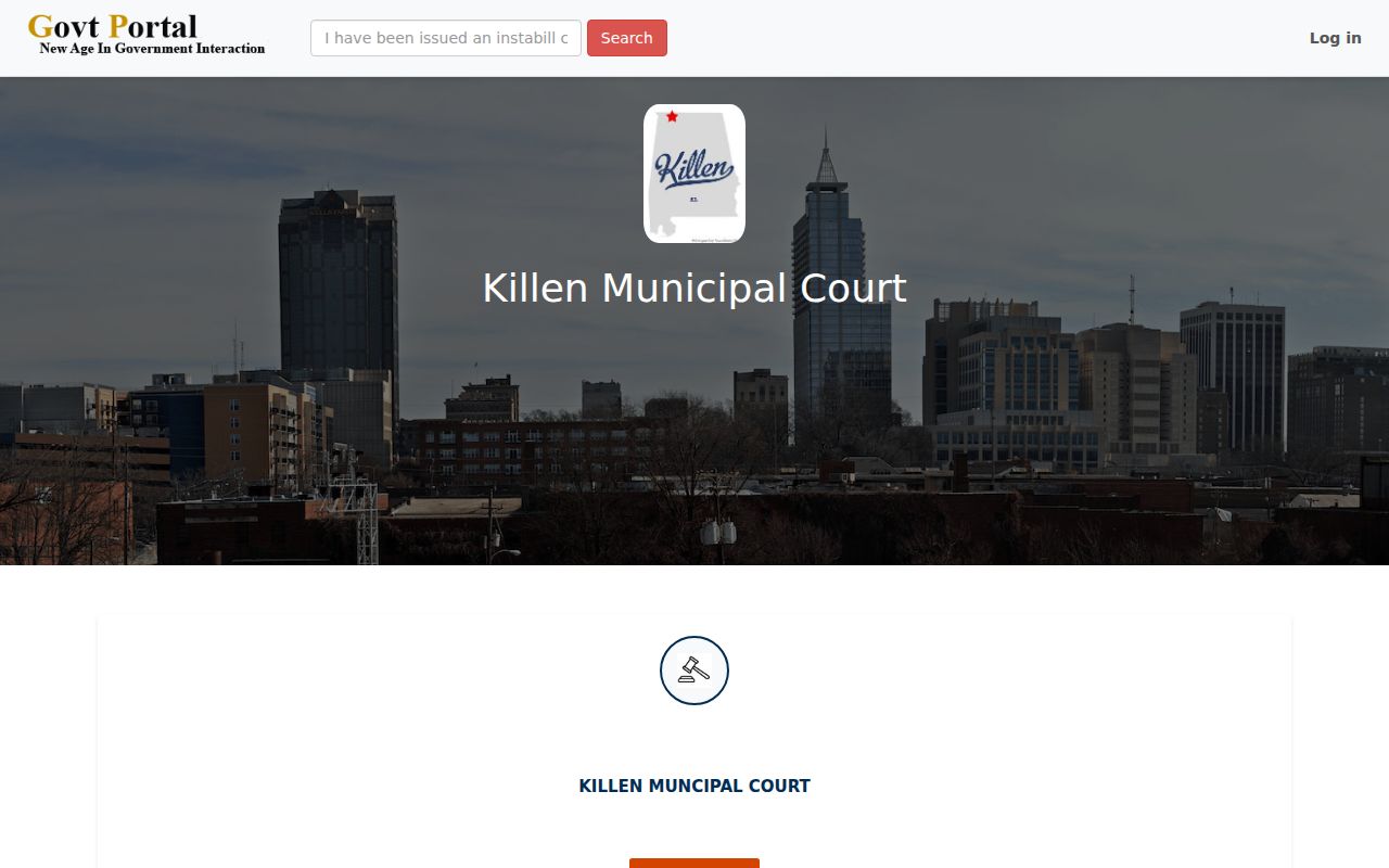 Killen court docket citation payment portal